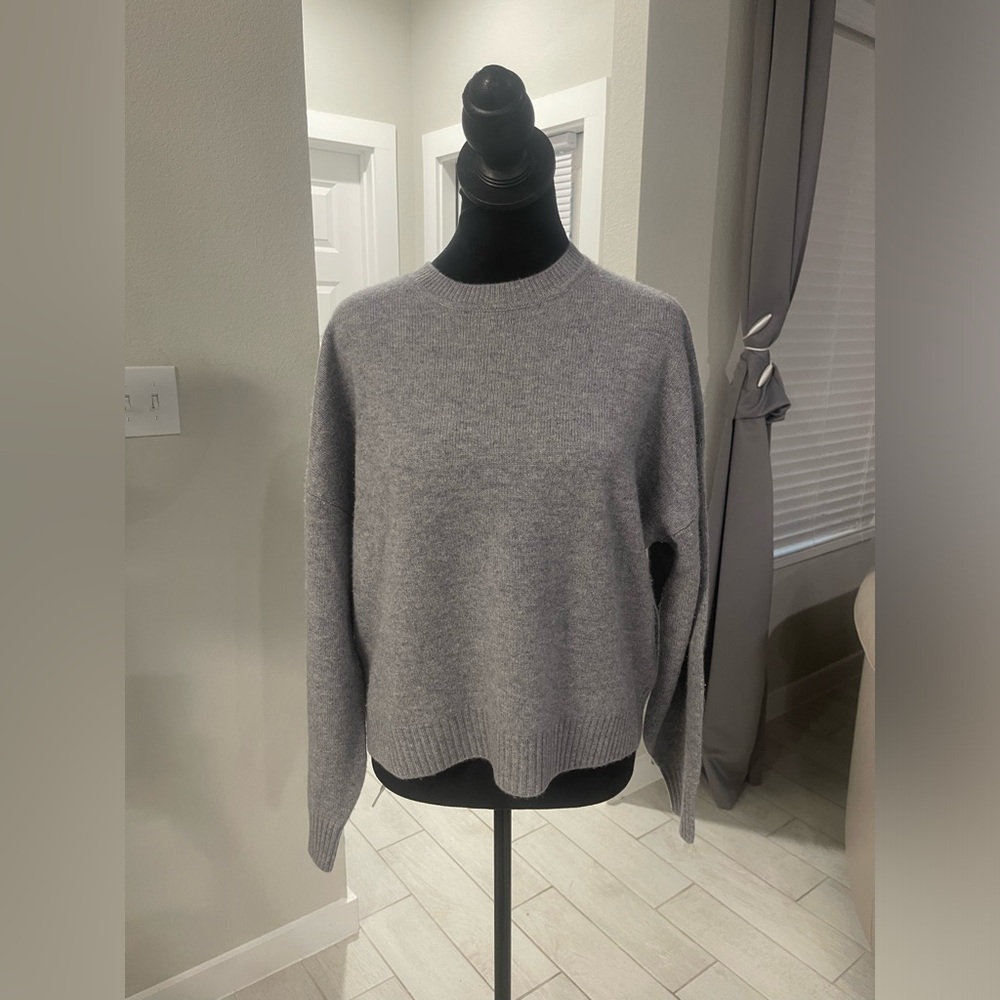 Galeries Lafayette wool cashmere blend sweater Sz L